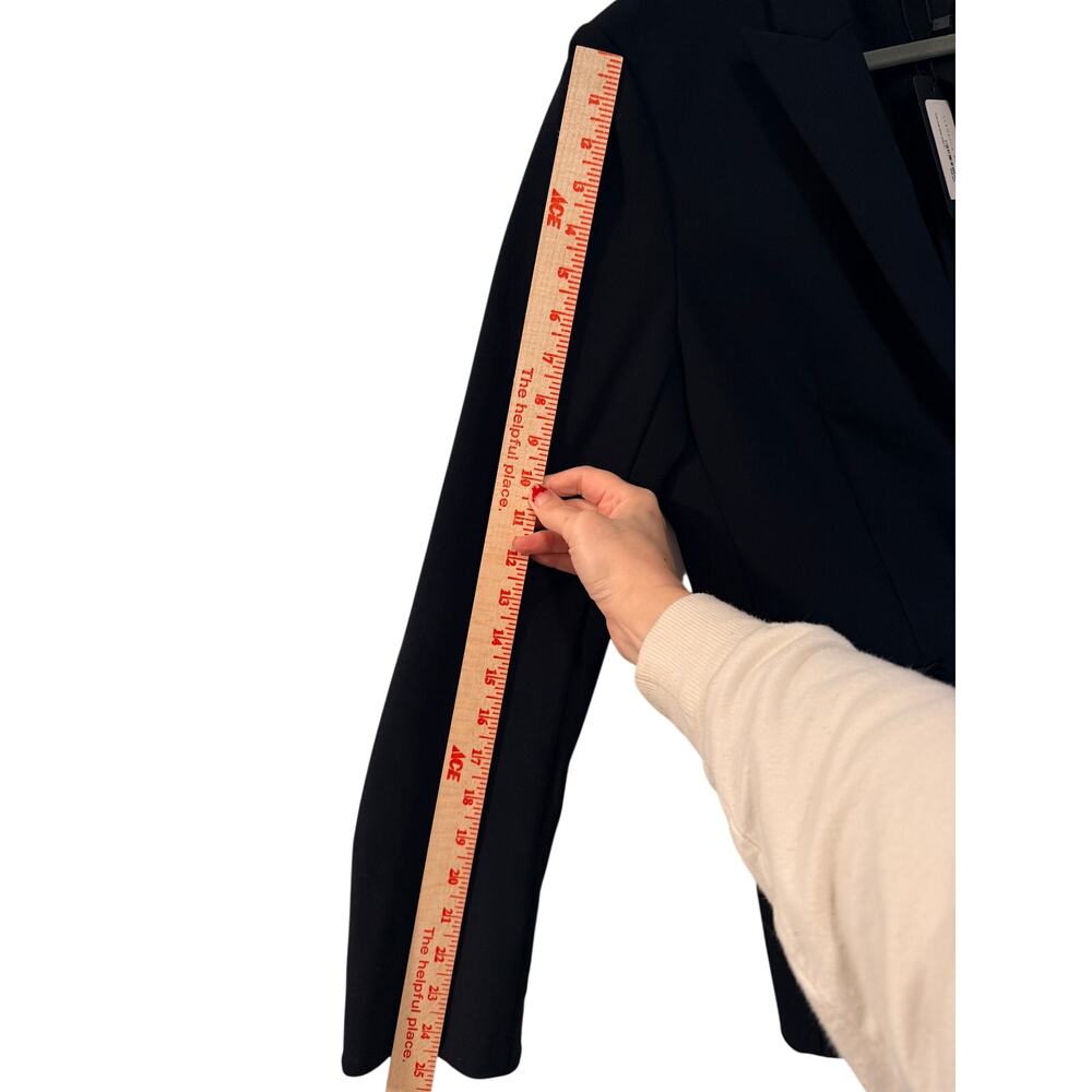NWT Veronica Beard 12 Iconic Scuba Dickey Jacket $645 Bi Stretch Blazer Black - Picture 9 of 12